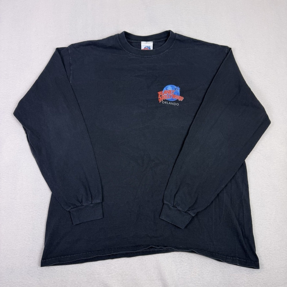 Vintage 1998 Planet Hollywood‎ Orlando Disney World Resort Long Sleeve Shirt XL